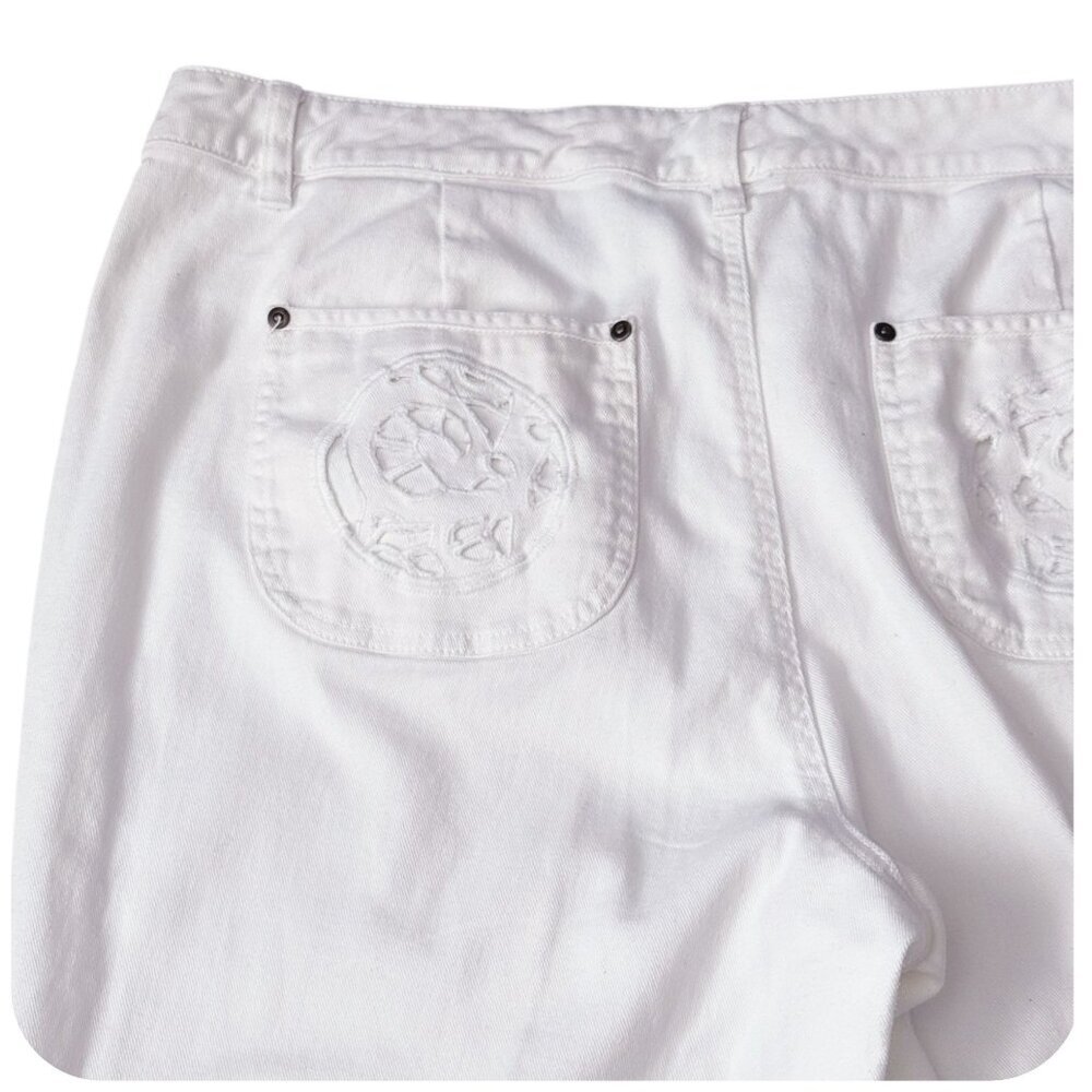 INC International Concepts Wide Leg White Jeans Women's PLUS Size 18W - Picture 6 of 8